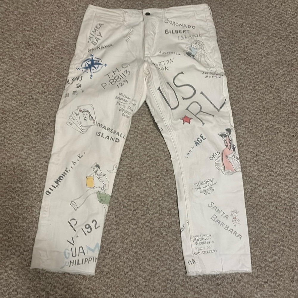 Men’s White G.I Chino Limited Run Ralph Lauren RARE